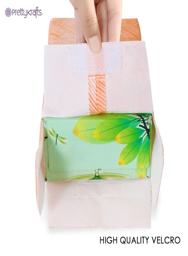 PrettyKrafts Tissue Paper Box Cover Rectangular Shape Napkin Holder use for car,Home and Office, (Pack of 4), Jute Orange - Image 4